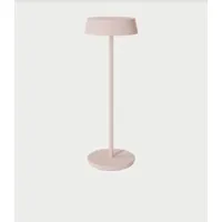 lodes -   lampe de table rod soft pink  aluminium